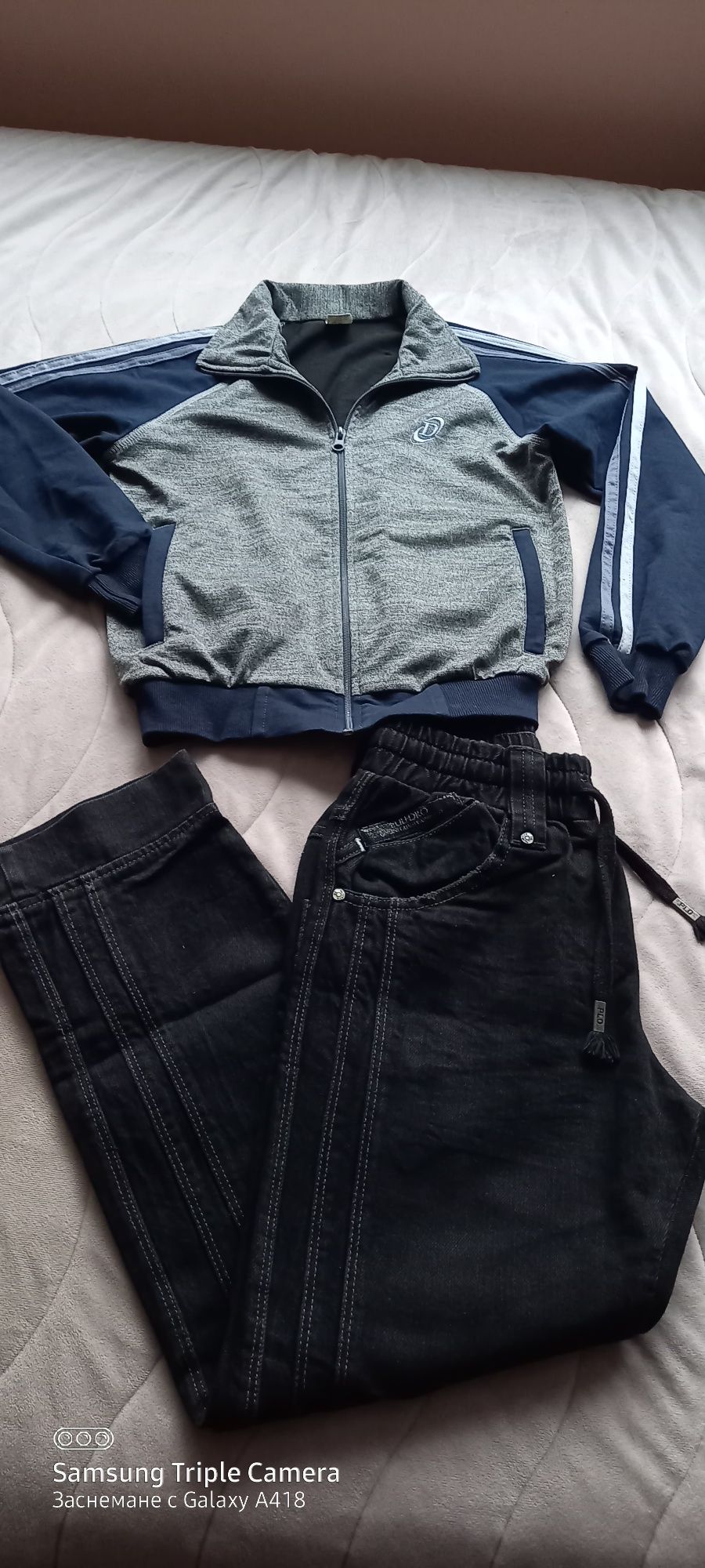 Дънки, панталон, блузи и гащеризон + подарък