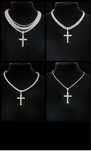 Set lanturi cu diamnte+ lant cu cruce