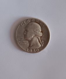 1/4 долар 1940 САЩ 25 цента САЩ 1940 СРЕБРО 900 ВСВ