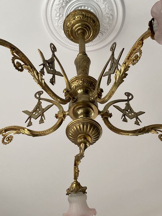 Candelabru bronz masiv