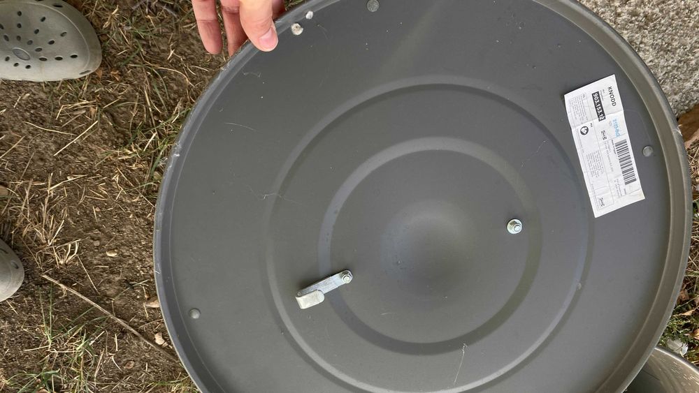 Coş cu capac gri Knodd