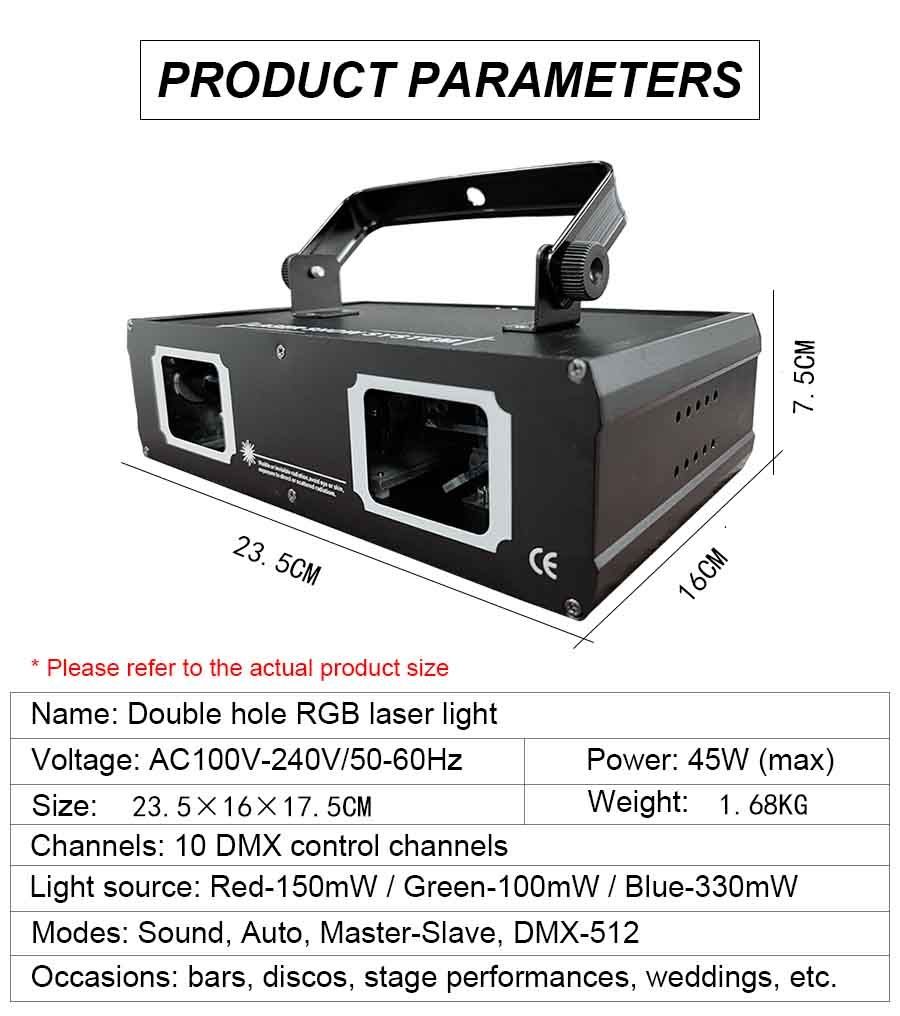 Laser Dual RGB 700 mw DMX