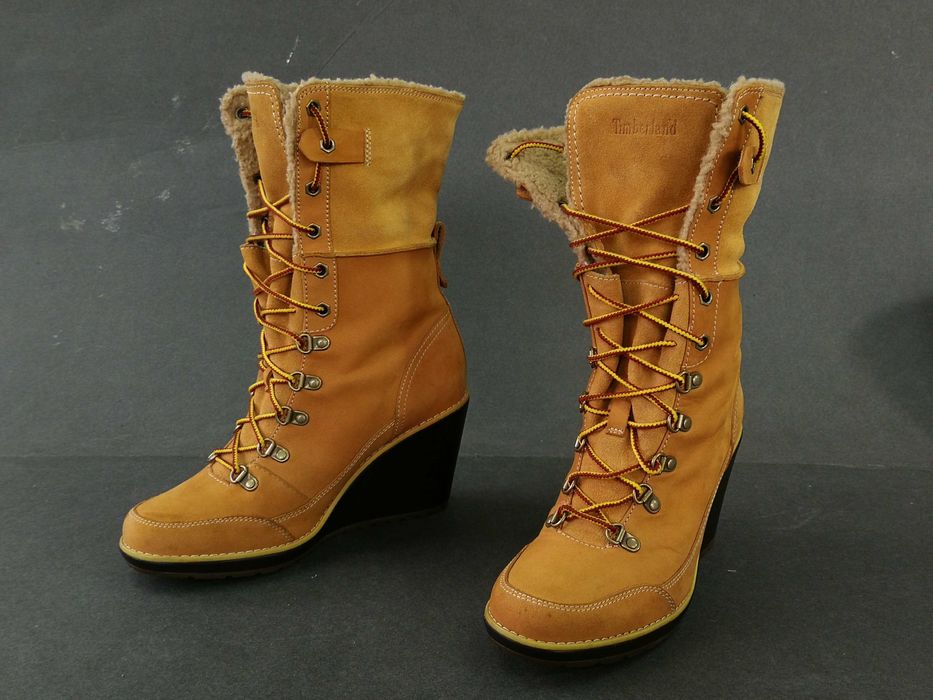 Bocanci PIELE toc  cisme imblanite dama 37 38 Timberland -Vietnam NOI
