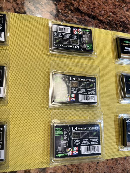 Korda kaptor carlige pescuit -9 cutii la pret de 5 noi !