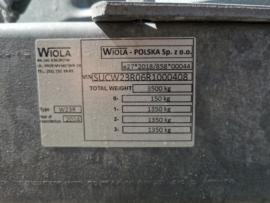 Remorca Platforma Wiola