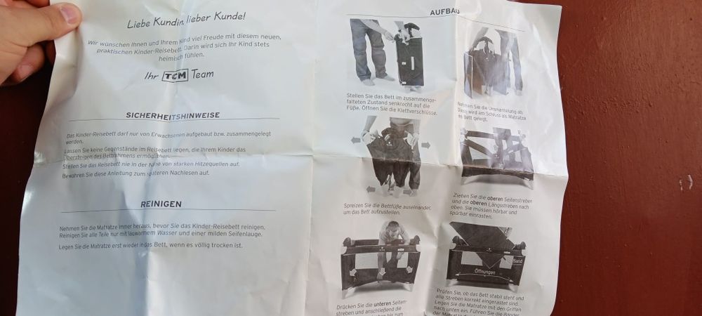 Pătuț pliabil pentru călătorii