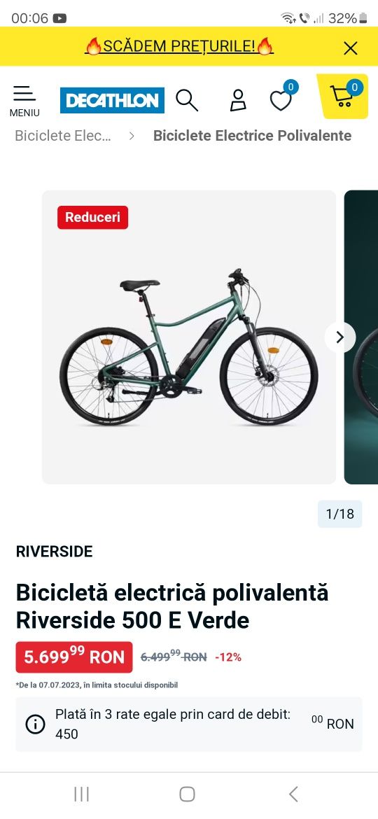 Vând bicicleta electrica