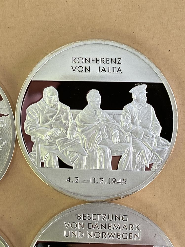 Colectie 4 uncii (monede) argint Germania.  WW2