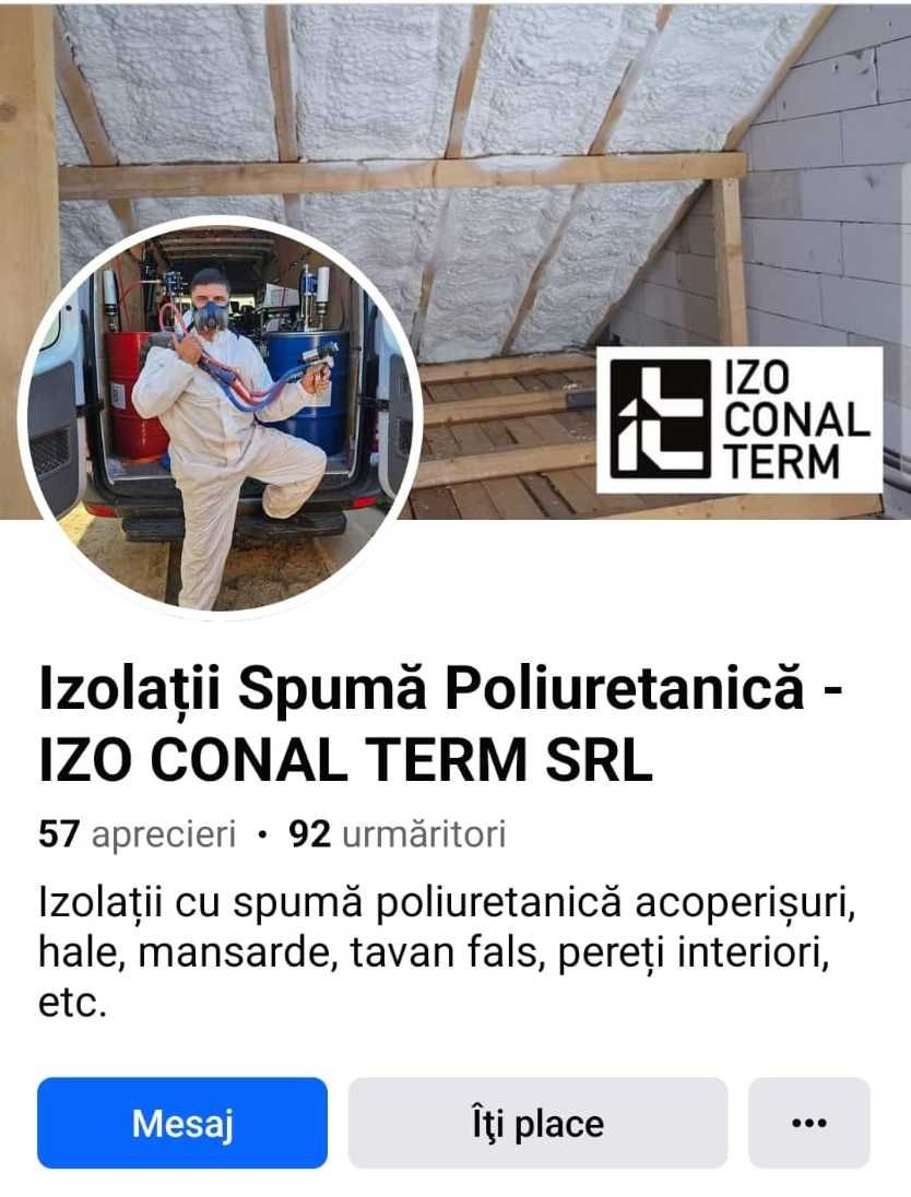 izolatie spuma poliuretanica - IZO CONAL TERM