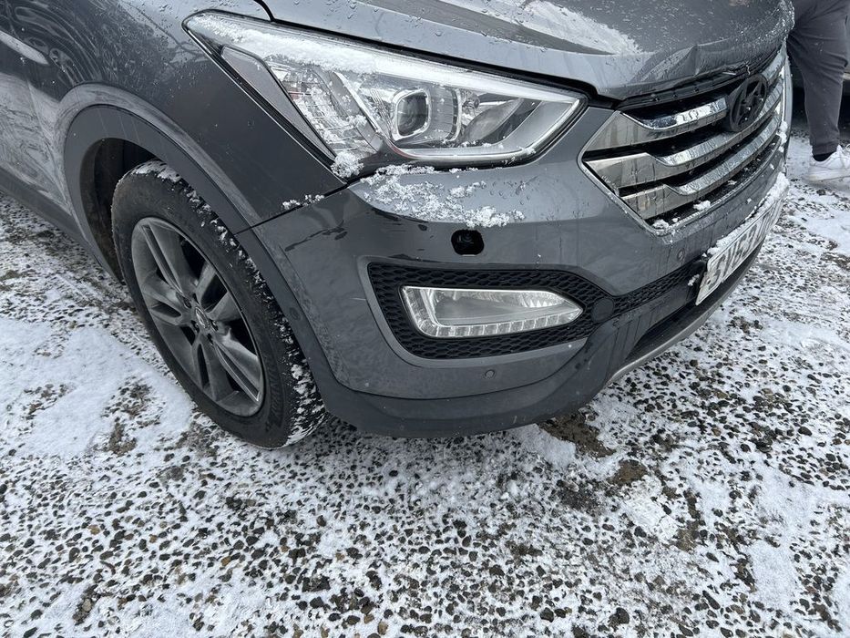 Bara fata Hyundai Santa Fe 3 2012 - 2016 GRI (1193) model cu spalatoare far