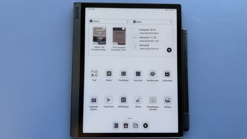 BOOX Tab Ultra C Pro – 128GB, ePaper таблет + кожен калъф