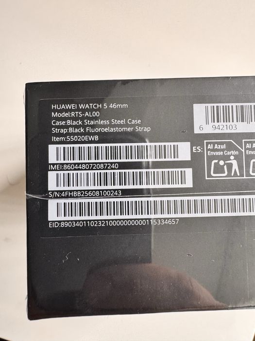 Huawei watch 5 LTE 46mm Black - НОВ