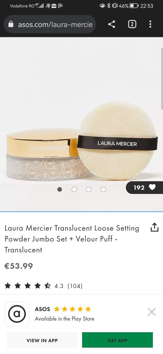 Pudra laura mercier jumbo 50grame