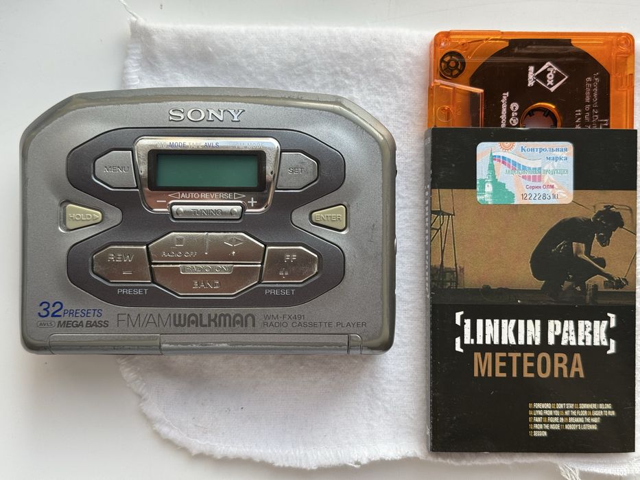 SONY WALKMAN WM-FX491 radio cassette player, аудио плеер кассетный ФМ!