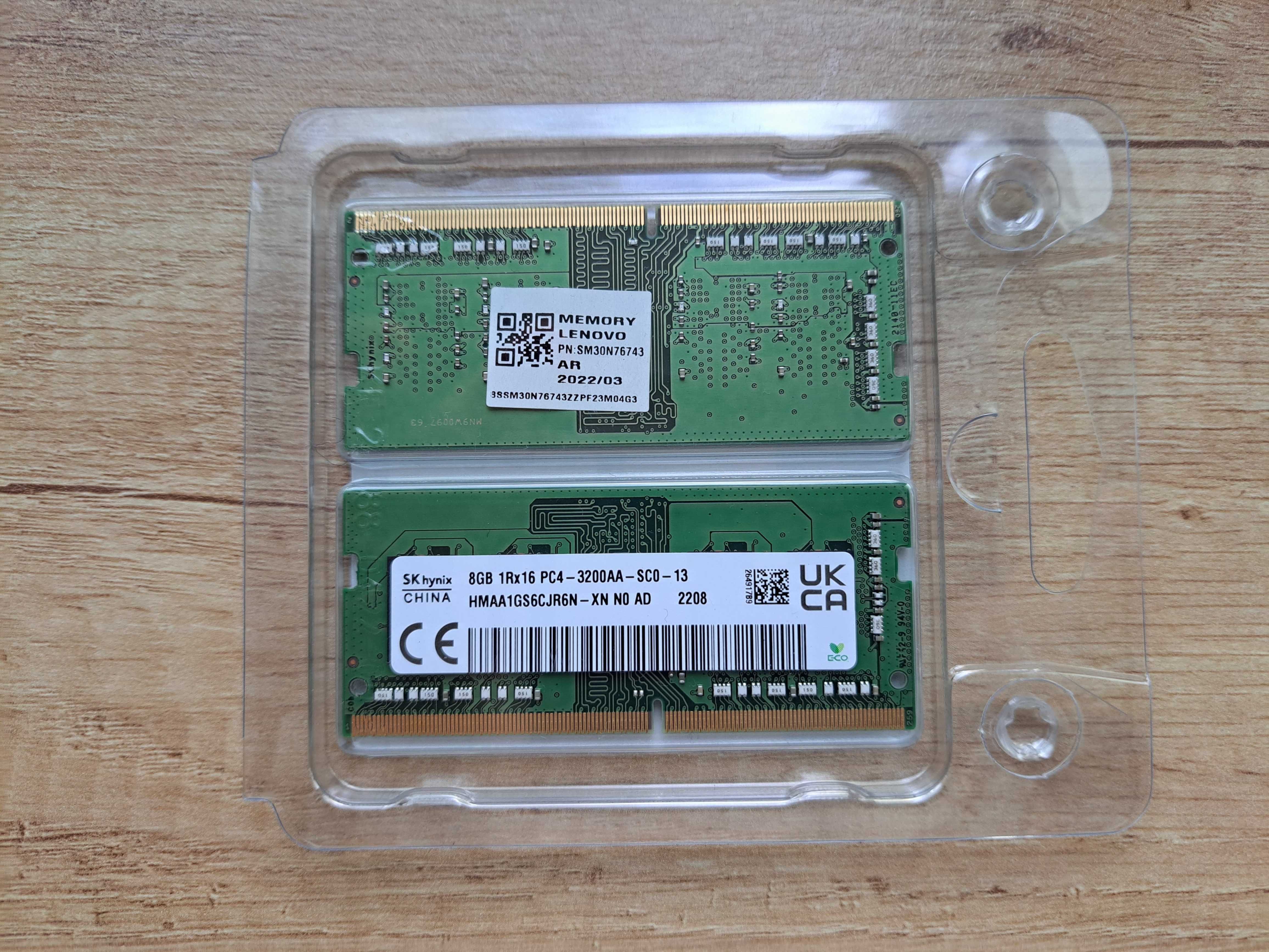 Memorie laptop SK Hynix - DDR4 - 16 GB: 2 x 8 GB, 3200 MHz, CL22