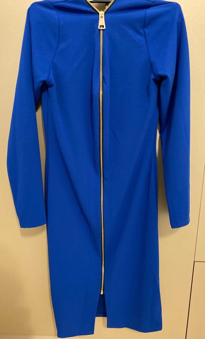 Rochie albastră cu fermoar la spate S