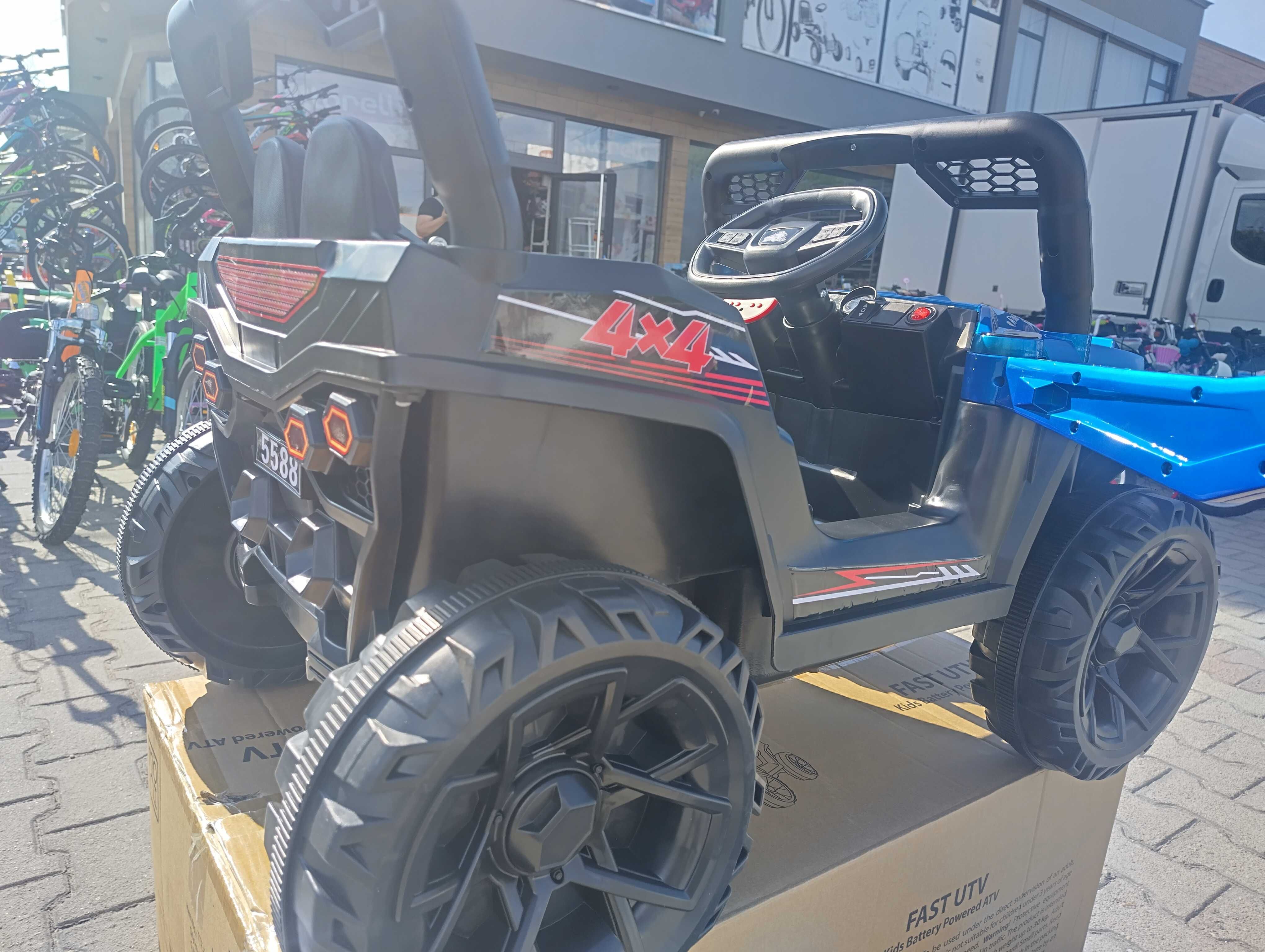 TEXAS акумулаторен джип Fast UTV син