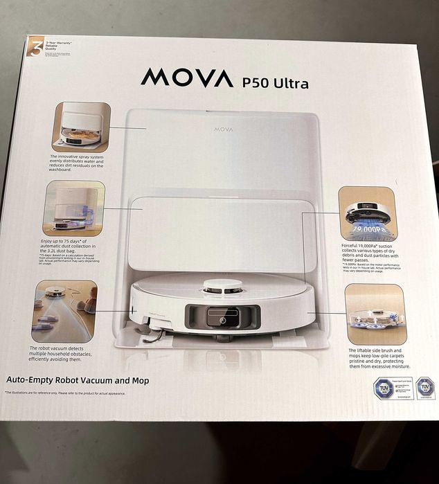 Aspirator robot Dreame P50 Ultra 19.000 Pa spalare automata mop Nou