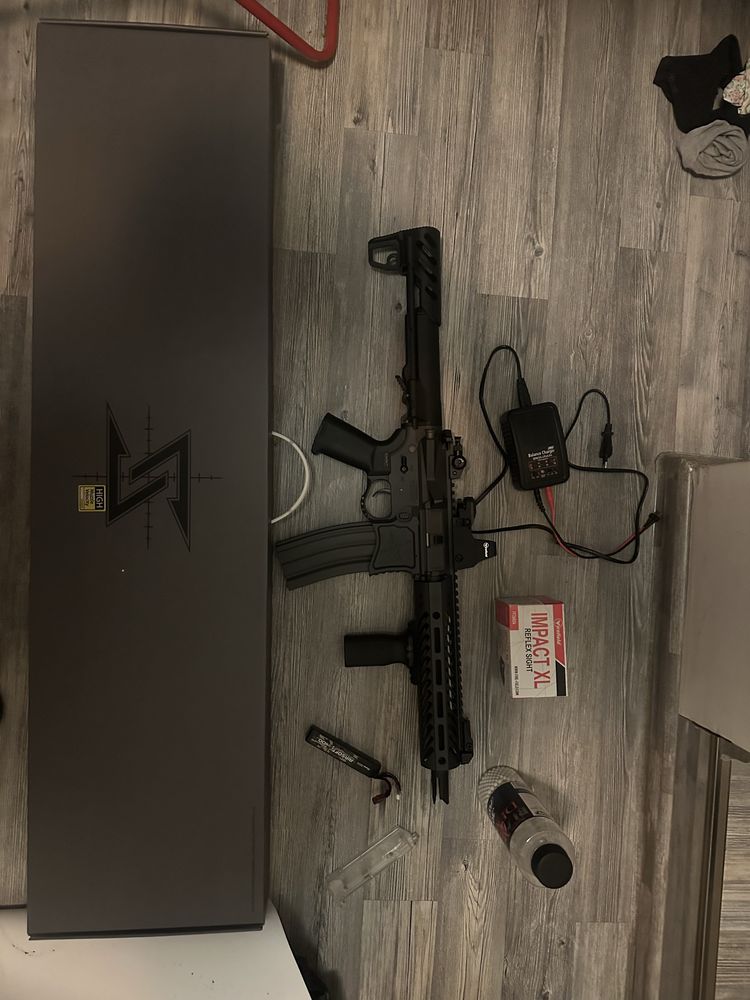 Airsoft еърсофт реплика G&G sbr8 9 с бързомер
