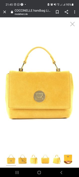 Geanta Coccinelle Liya, piele intoarsa, noua, cu eticheta