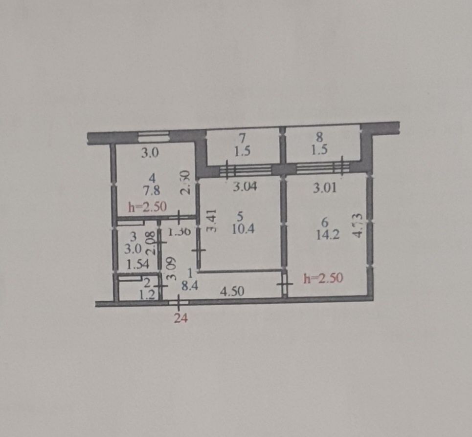 Продам квартиру 2х комнатную