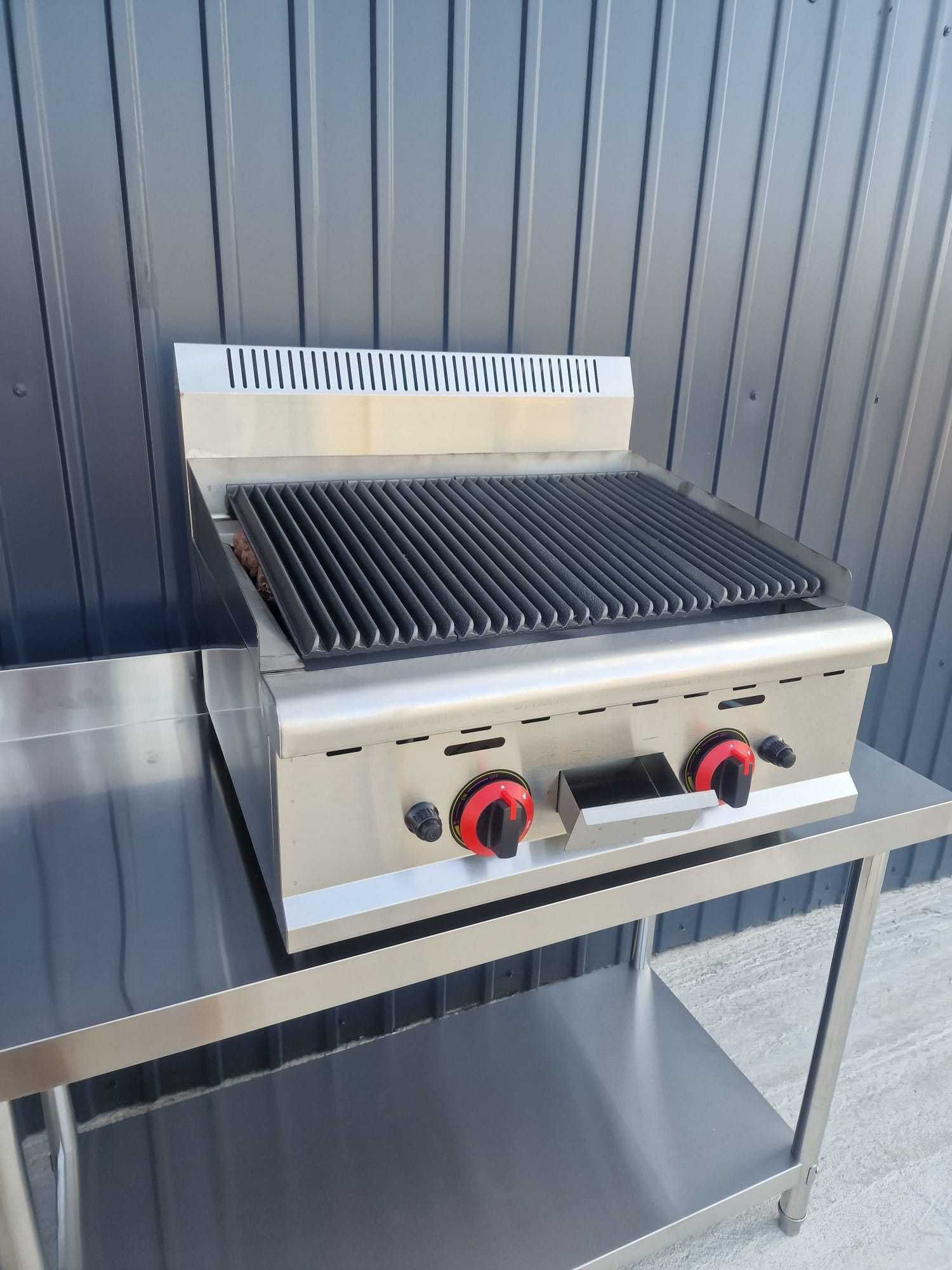 Gratar cu Roca Vulcanica si Grill din fonta,5 kg de roca inclusa