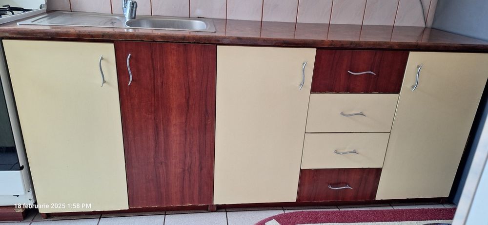 Vand mobilă bucatarie pal,folosită,+aragaz+chiuveta+hota(folosite)