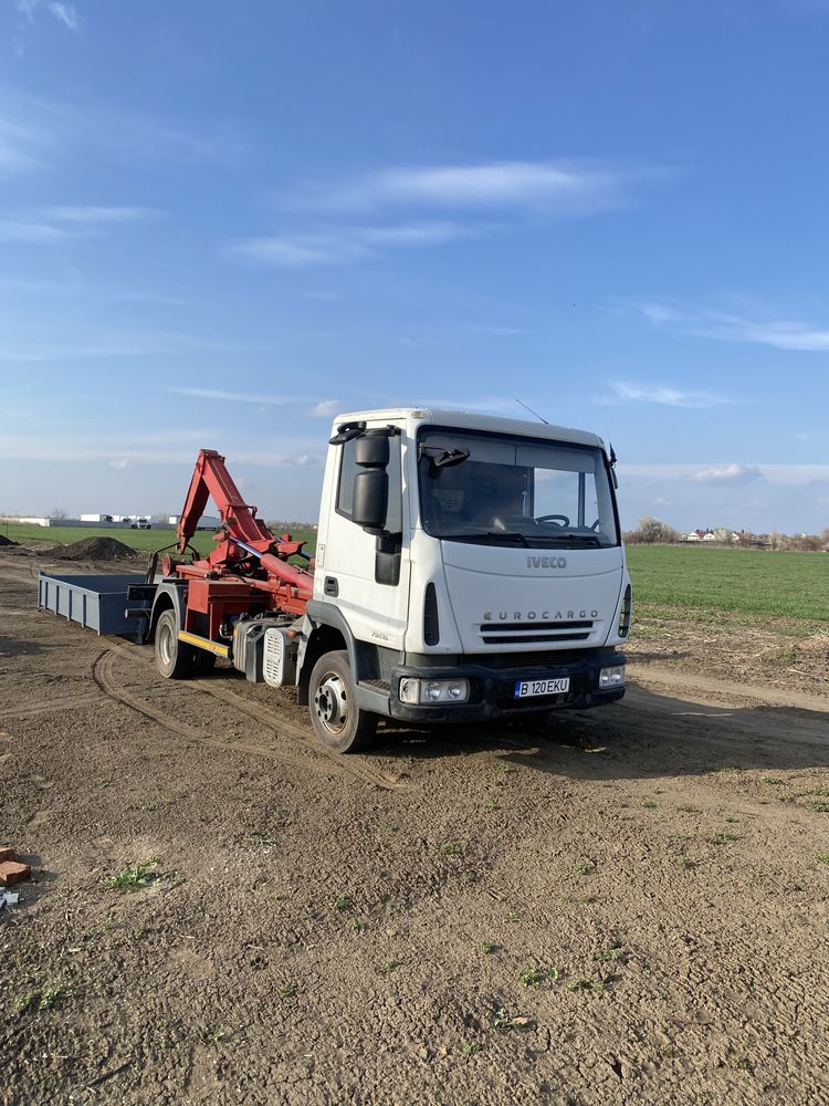 Iveco eurocargo 75E16 abrollkipper/container/basculabil