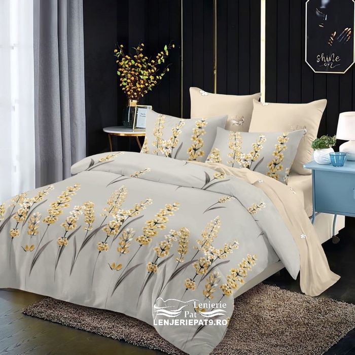 Lenjerie de Pat Păuni 6 Piese – Bumbac Finet Premium 230x250