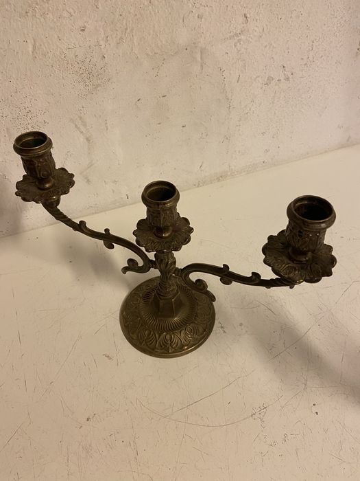 Свещници стари бронз 3бр