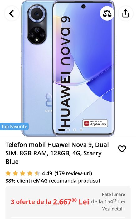 HUAWEI Nova 9 + HUAWEI freebuds pro