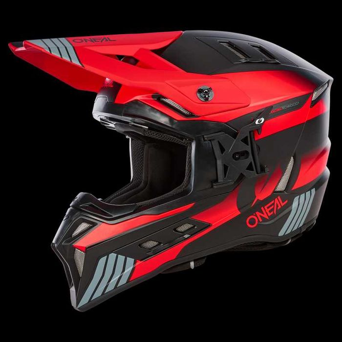 Ендуро каска O'NEAL EX-SRS HITCH Black/Gray/Red Размери: S,M,L,XL,2XL