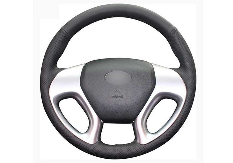 Кожен калъф за волан шиещ, Hyundai Tucson ix35 ,2011-2015 г.