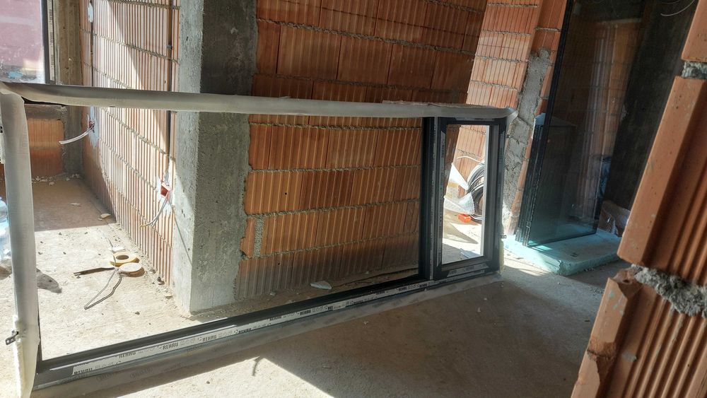 Vand Geam Rehau Synego 80 Gri antracit 2940 x 1200 nou!