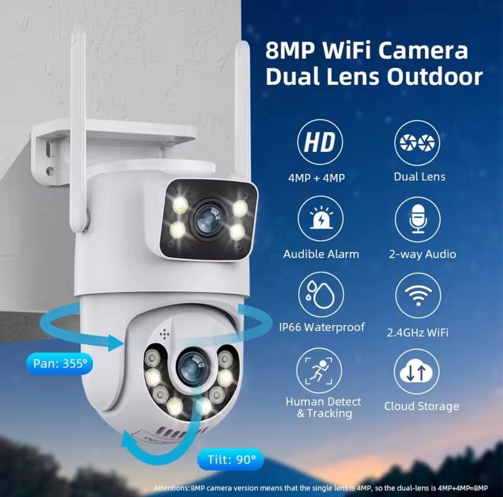 WiFi  4K Smart Camera 8mp