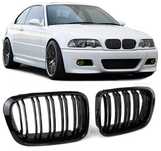 Grila dubla sport BMW E46 coupe cabrio NFL (99-03) M-LOOK negru