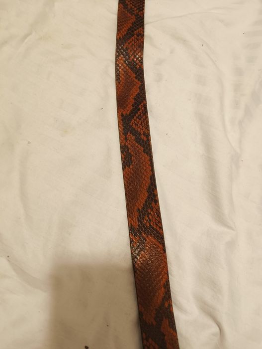 Curea de piele naturala șarpe 90 cm