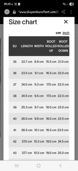 Боси боти/ботуши shapen lunx