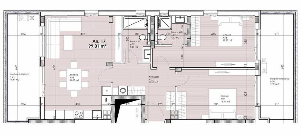 Продава се Тристаен апартамент в Пловдив, Беломорски - 145 кв.м за 1216 €/кв.м - Снимка #9