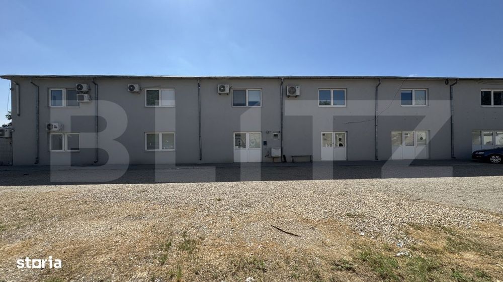 Hala pe parter cu birouri, 676 mp, acces tir, parcare, Bariera Valcii