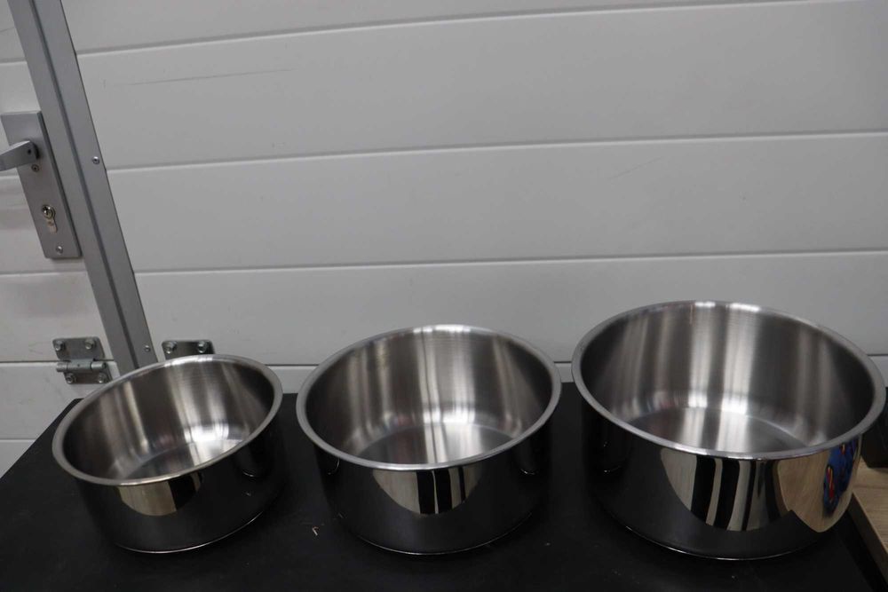 SITRAM-713511 Комплект 3 тенджери 16,18,20см, неръждаеми, подв. дръжка