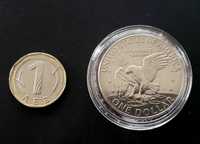 Монети. Оригинална Американска  монета . 1 долар.  1971 год.