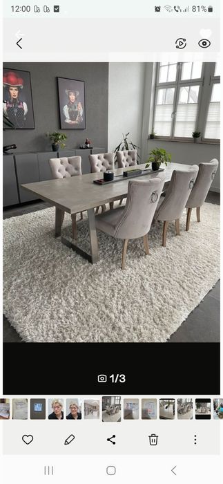 Masa cu 6 scaune  foarte stabila