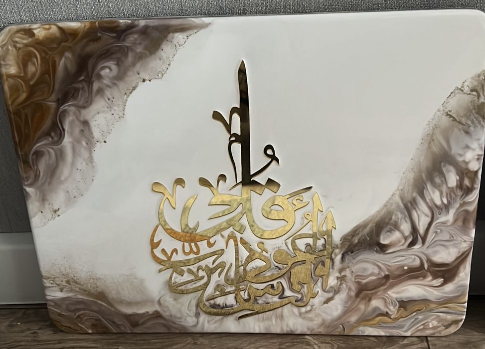 Картины и часы со смолой, ручная работа