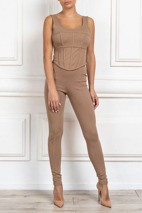 Cliche чисто ново бюстие корсет в камел