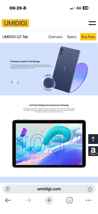 Tableta cu husa Umidigi Tab G2 8gb 64gb 10” noua sigilata