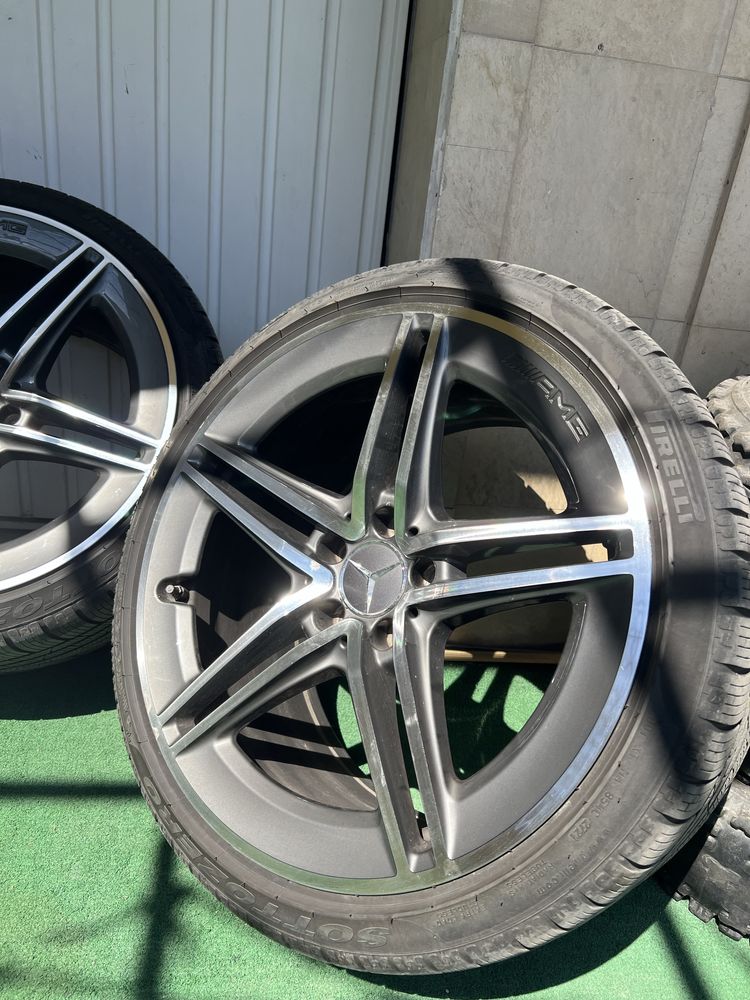 Джанти Мерцедес 19 AMG спорт пакет c205 с гуми pirelli зимни