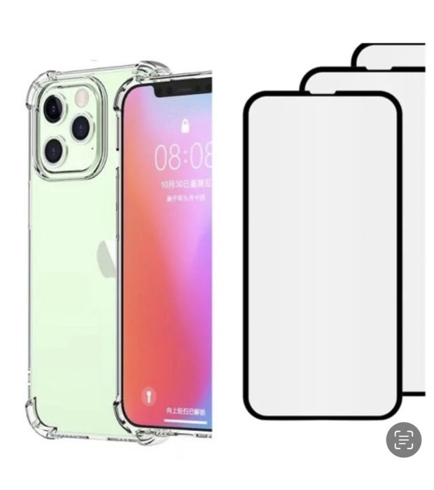 Husa DustCase Soc si Folie Sticla Iphone 14/15/16E/16/17 Pro Max Plus