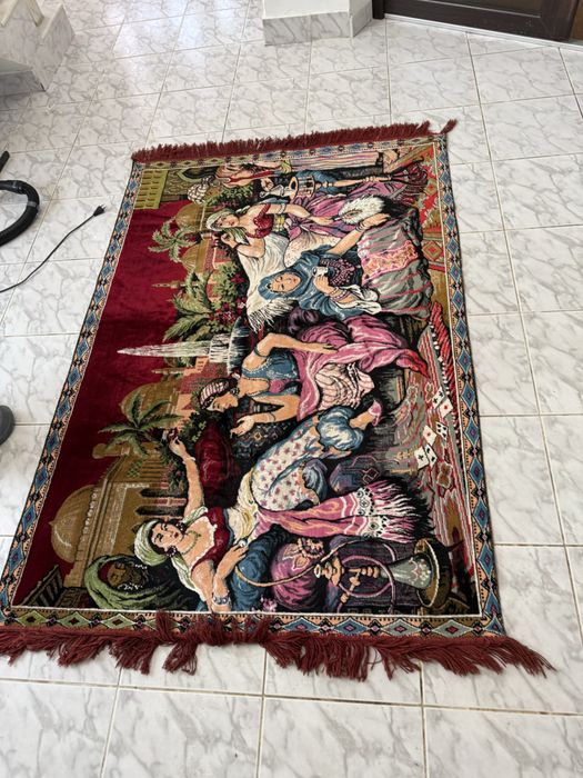 Carpeta persana tigancile la cafea de colectie originala