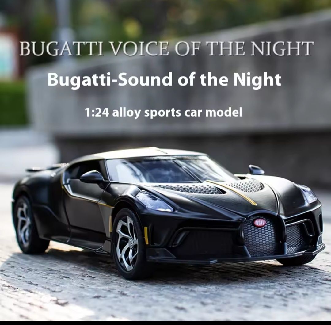 Метален Реалистичен Модел на колата Bugatti La Voiture Noire